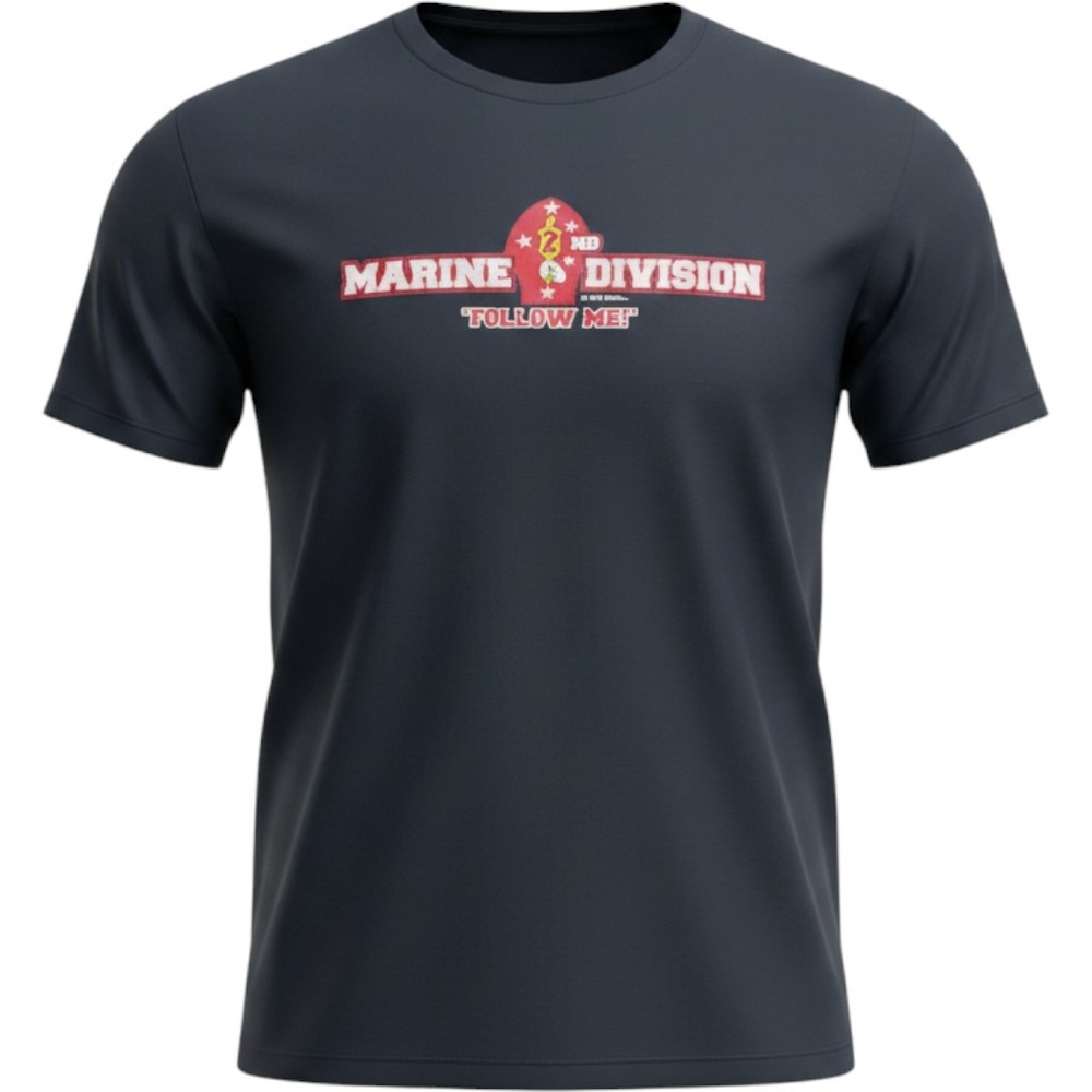 7.62 Design Men's‎ XL 2nd Marine Division Follow Me Graphic T-Shirt Black USMC